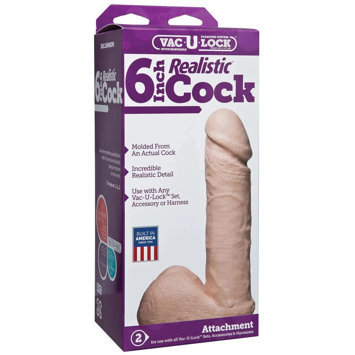 Vac-U-Lock Realistic Dildo Strap On