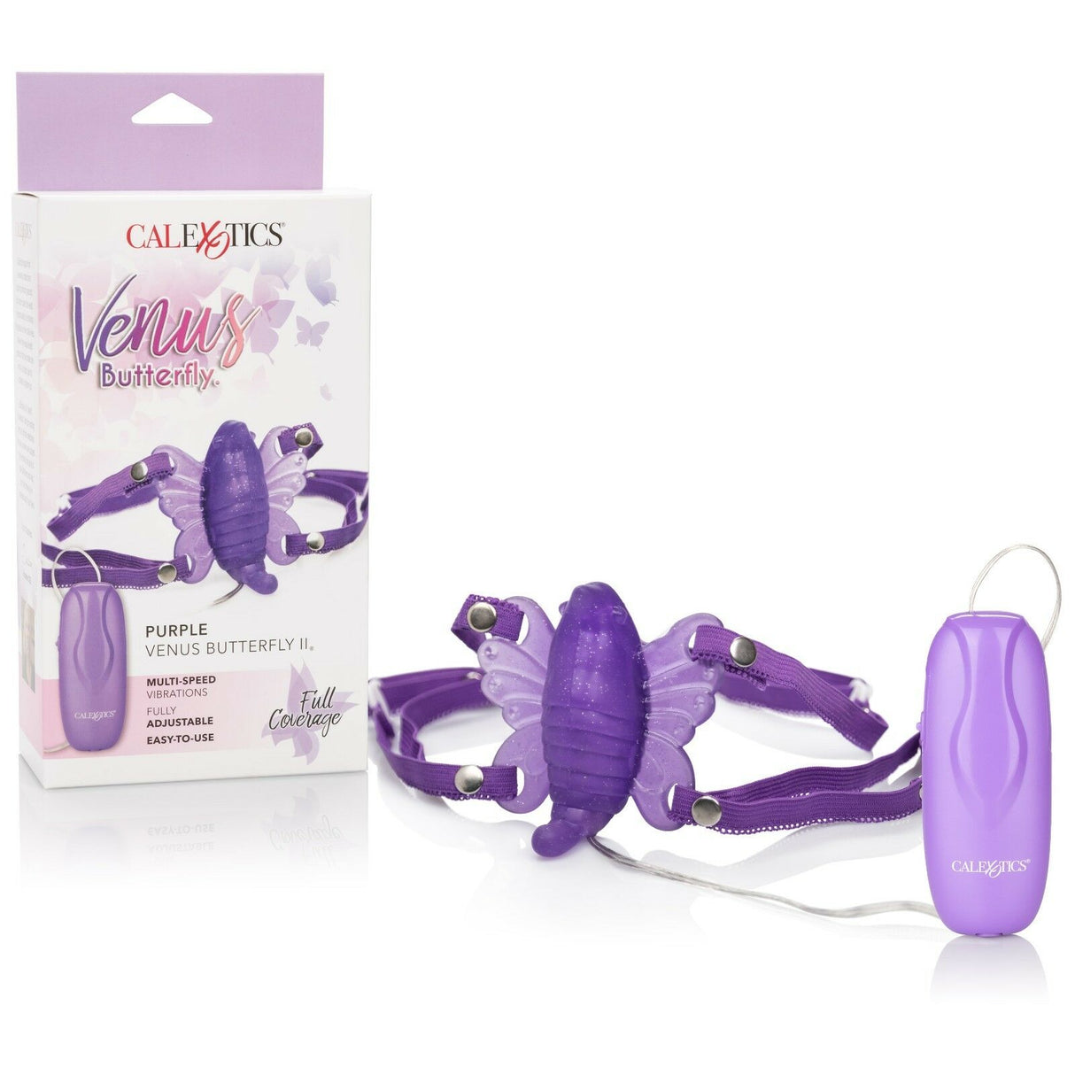 Venus Butterfly 2 Wearable Strap On Clit Vibrator - Purple