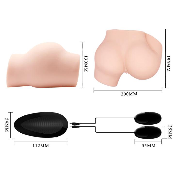 Vibrating Double Pleasure Vagina & Anal Masturbator