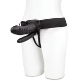 Vibrating Hollow Double Penetration Strap On Dildo