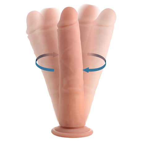 Vibrating & Rotating Remote Control Silicone Dildo