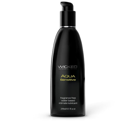 Wicked Aqua Sensitive Hypoallergenic Water Based Lubricant - 8 oz