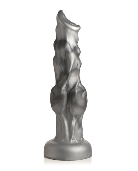 Night Prowler Silicone Silver Dildo