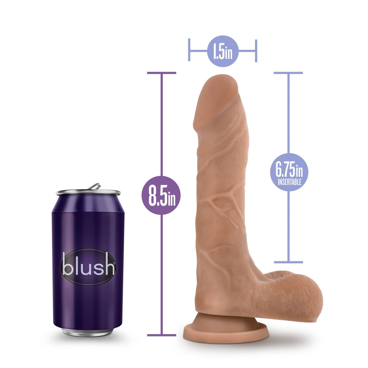 Blush Au Naturel Mister Perfect Dual Density Dildo