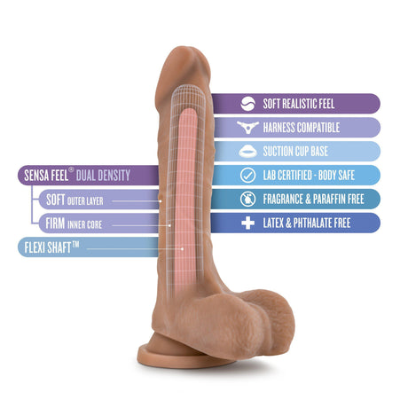 Blush Au Naturel Mister Perfect Dual Density Dildo
