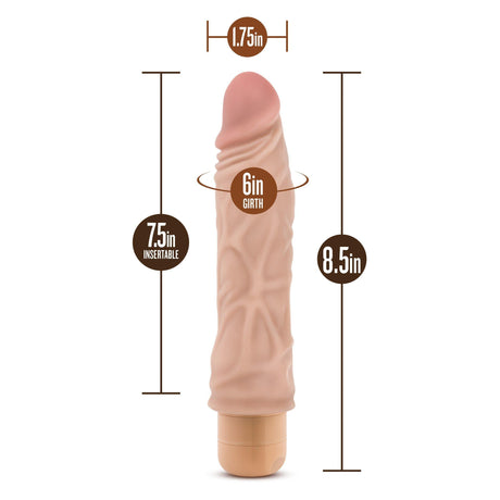 Blush Dr. Skin 8.5" Realistic Vibrating Dildo