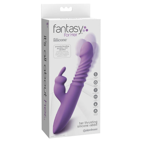 Fantasy For Her Ultimate Thrusting Silicone Rabbit Vibe
