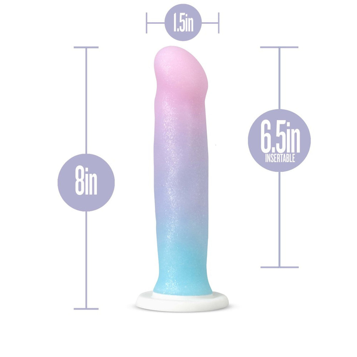 Avant D17 Lucky Silicone Suction Cup Dildo