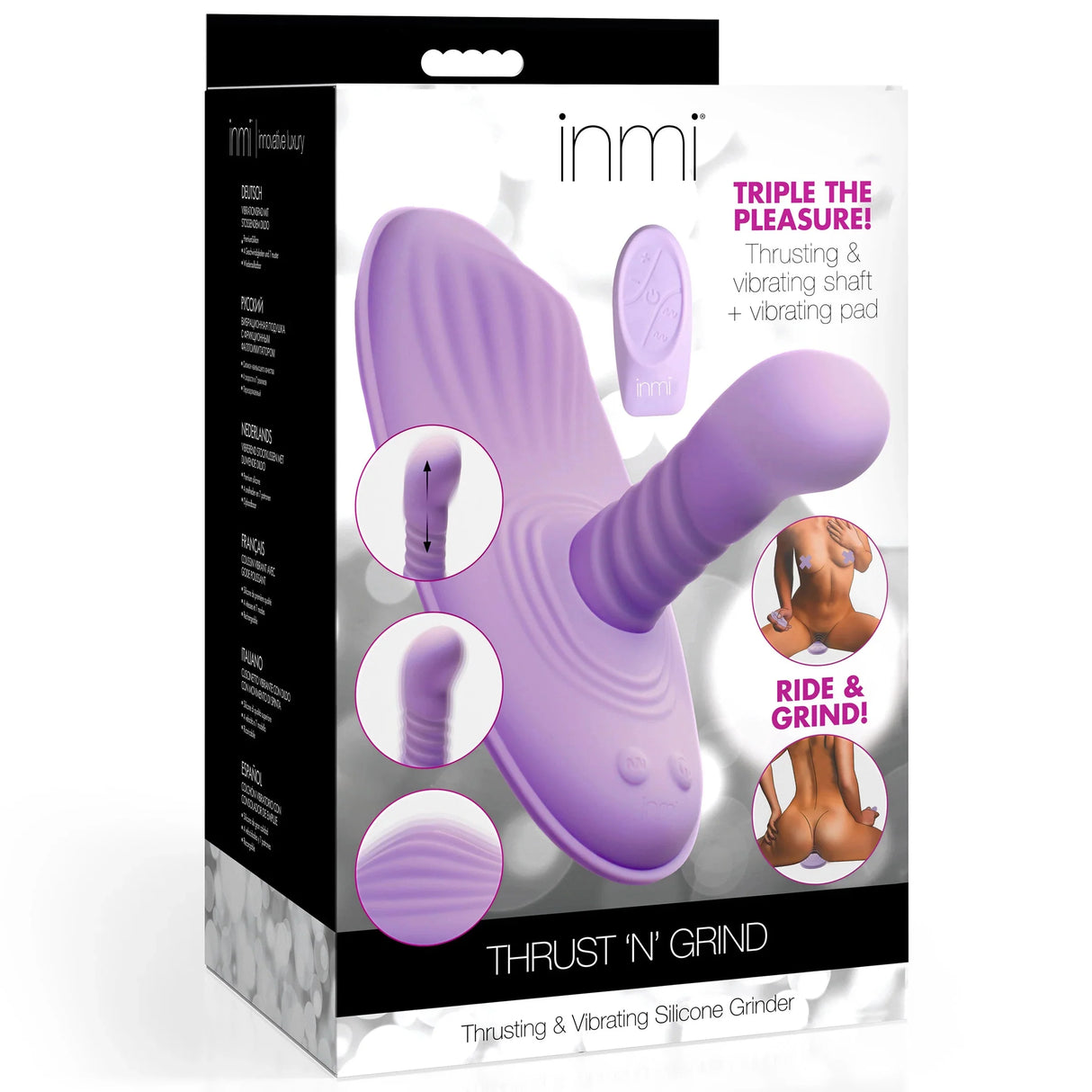 inmi Thrust 'N' Grind Thrusting & Vibrating Silicone Grinder