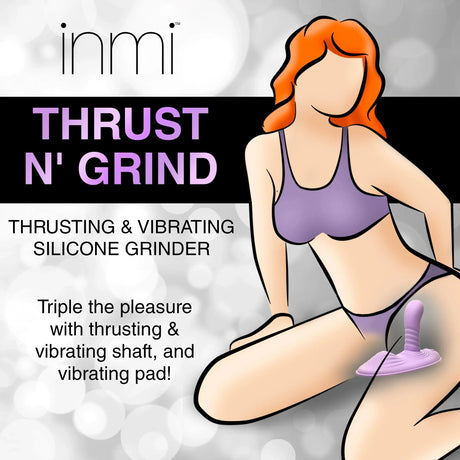inmi Thrust 'N' Grind Thrusting & Vibrating Silicone Grinder