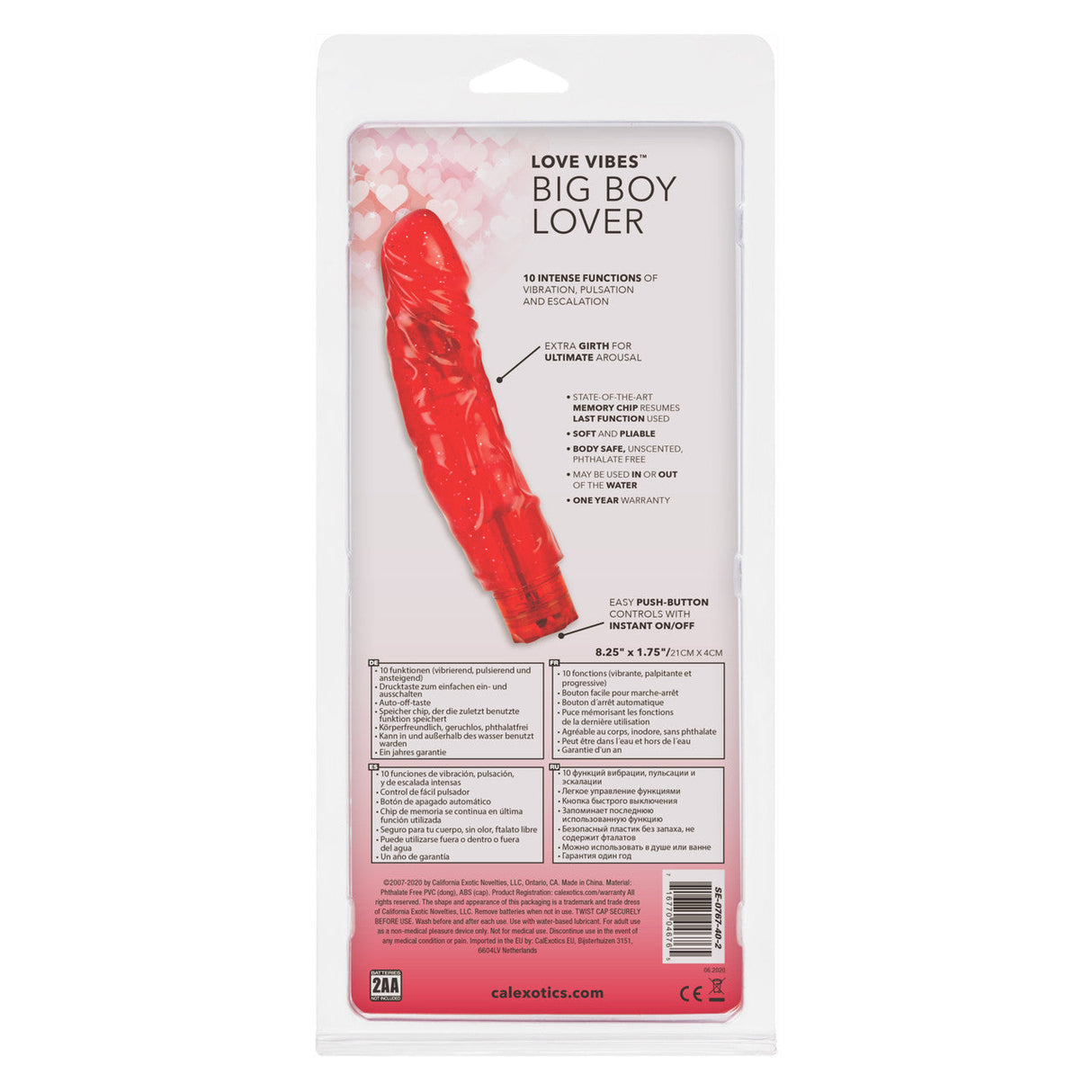 Love Vibes Big Boy Lover Vibrating Dildo