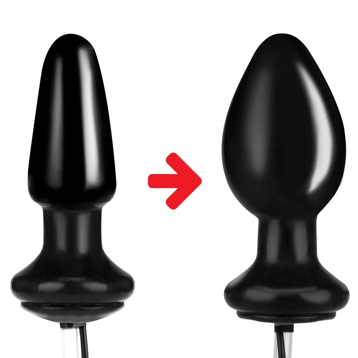 Lux Fetish 4 Inch Inflatable Vibrating Butt Plug