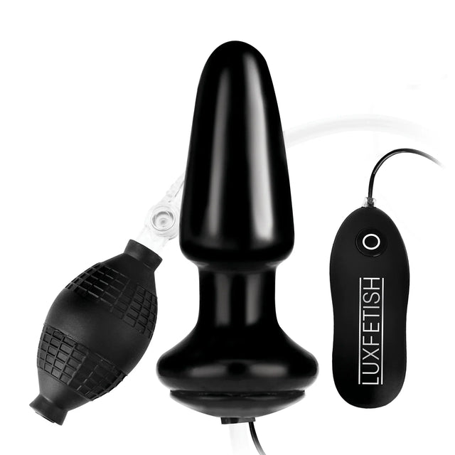Lux Fetish 4 Inch Inflatable Vibrating Butt Plug