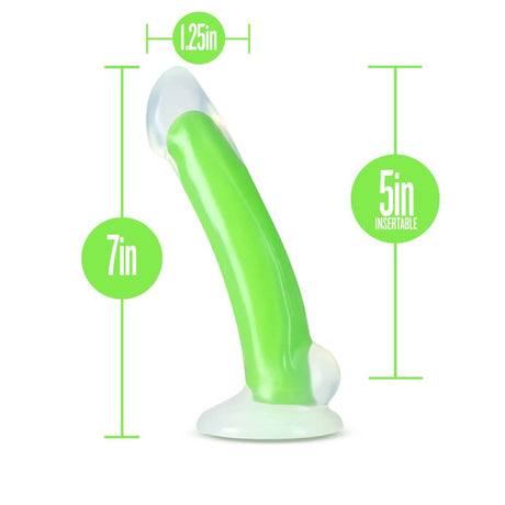 Neo Elite Glow in the Dark Omnia 7 Inch Dual Density Dildo