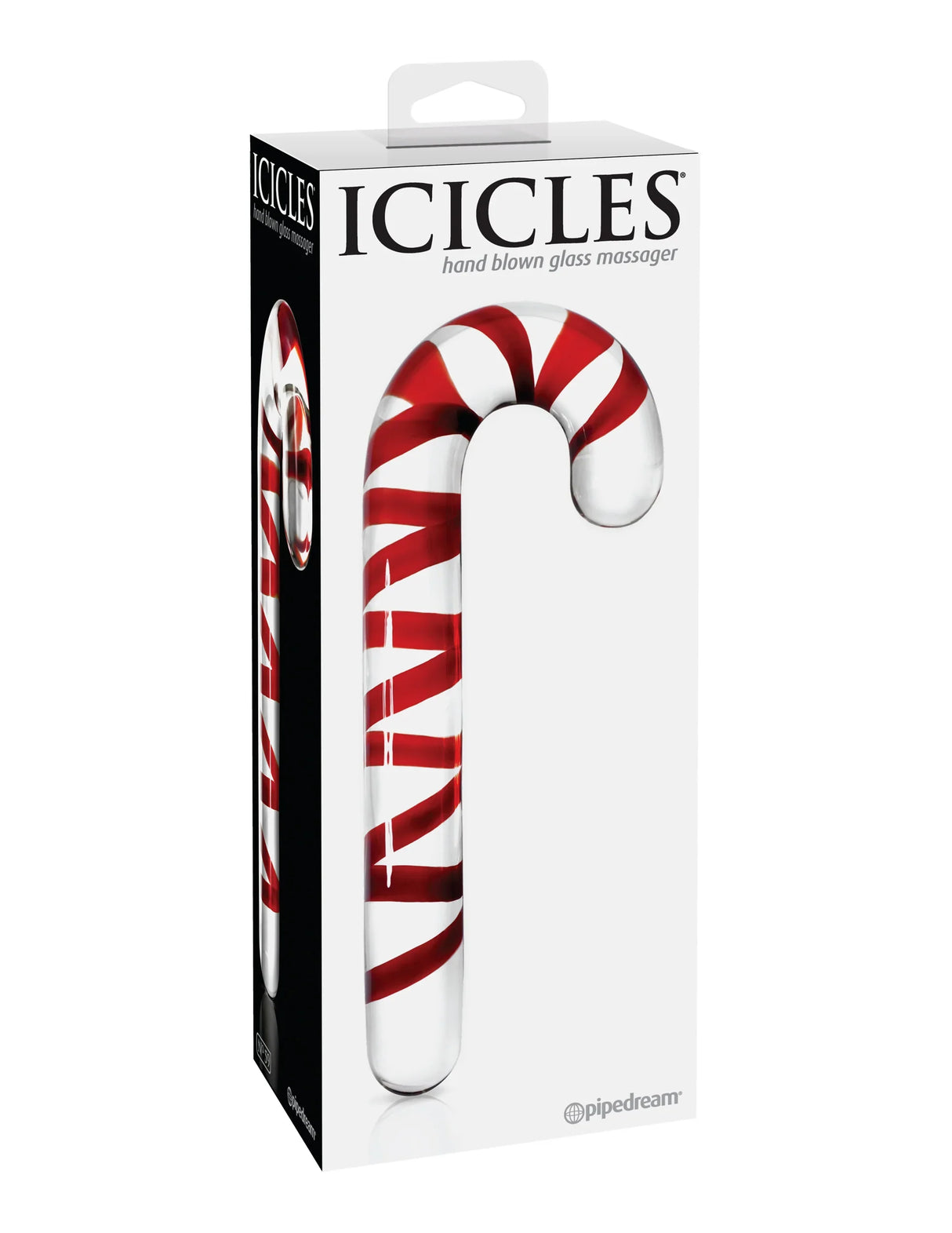 Candy Cane Glass Dildo