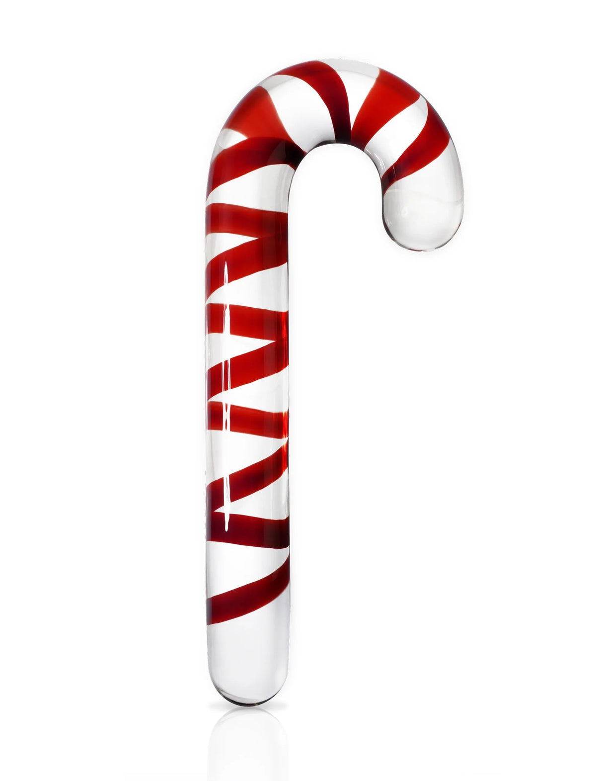 Candy Cane Glass Dildo