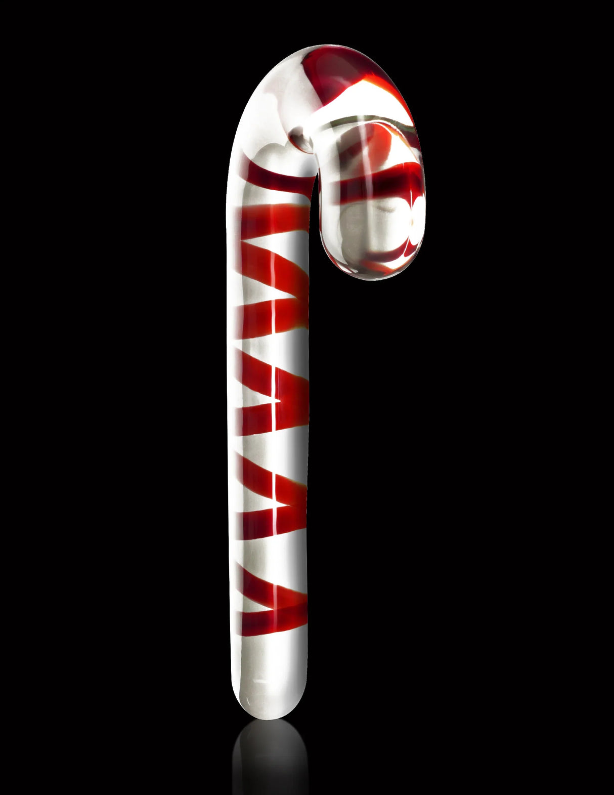 Candy Cane Glass Dildo