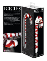 Candy Cane Glass Dildo