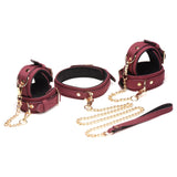 6 Piece Velvet Bondage Set