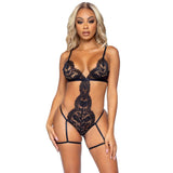 All Romance Lace Teddy and Robe Set