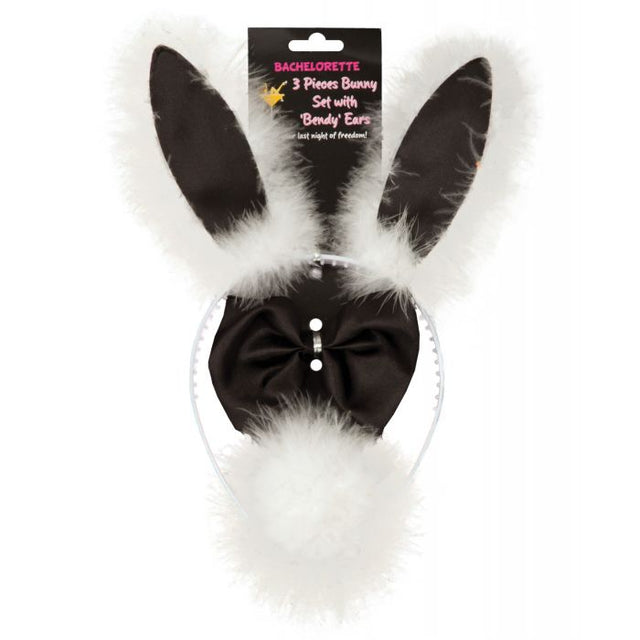 Bachelorette 3 Piece Bunny Set with Bendy Ears