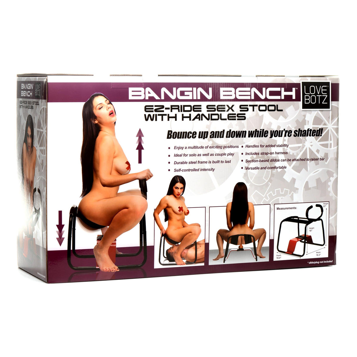 Bangin Bench EZ-Ride Sex Stool with Handles