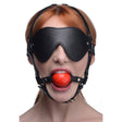 Blindfold Harness and Red Ball Gag