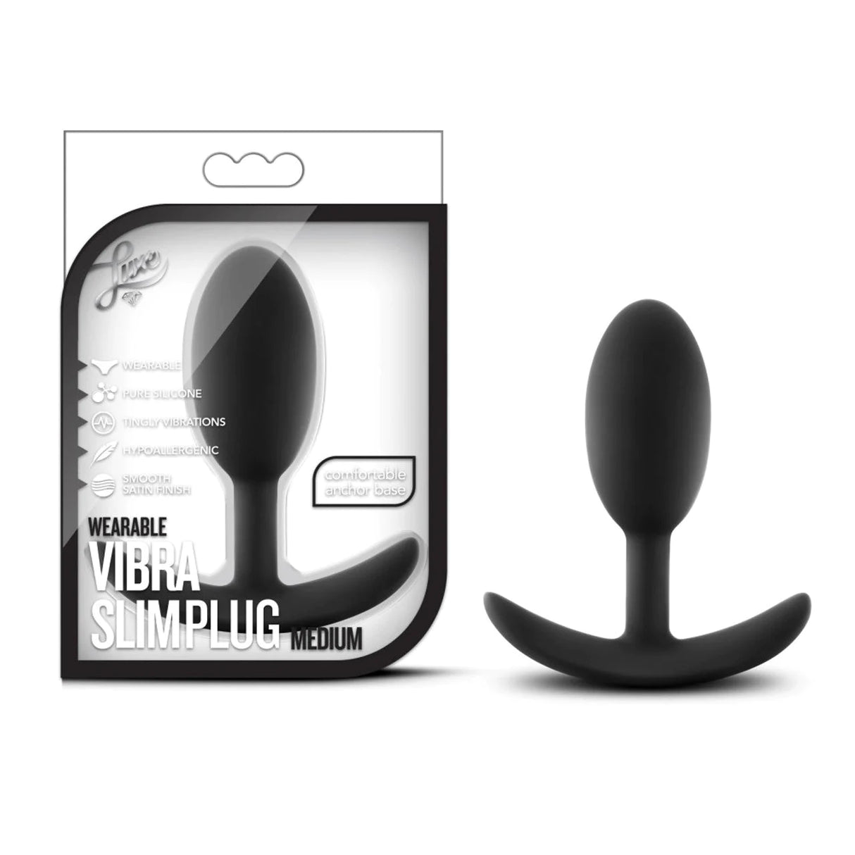 Blush Luxe Slim Vibrating Butt Plug