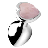 Booty Sparks Gemstones Rose Quartz Heart Anal Plug