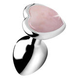 Booty Sparks Gemstones Rose Quartz Heart Anal Plug