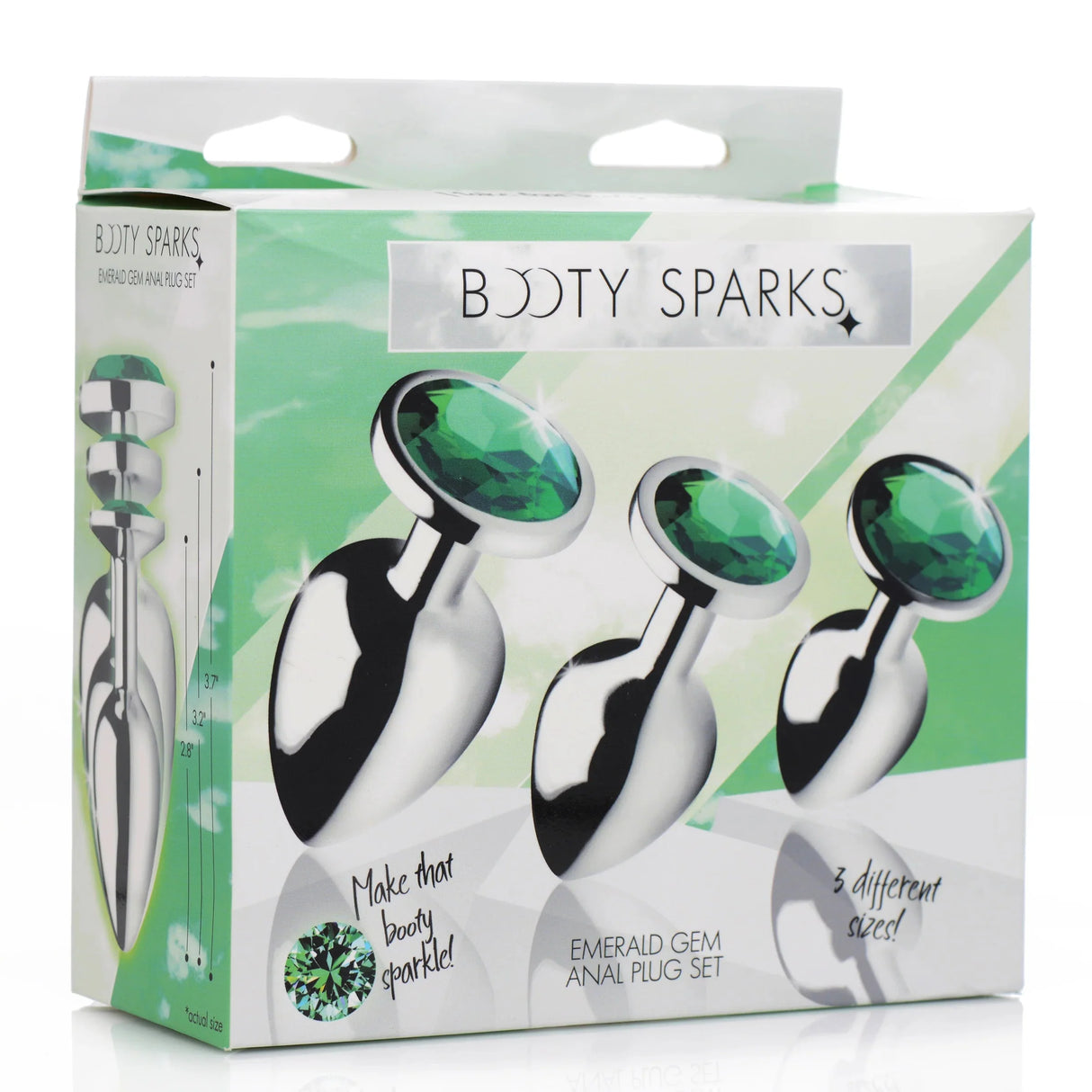 BootySparks Emerald Gem Anal Plug Set