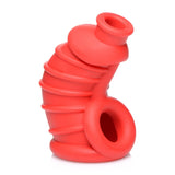 Chamber Red Silicone Chastity Cage