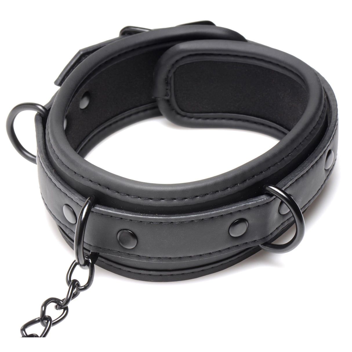 Collared Temptress Collar with Nipple Clamps