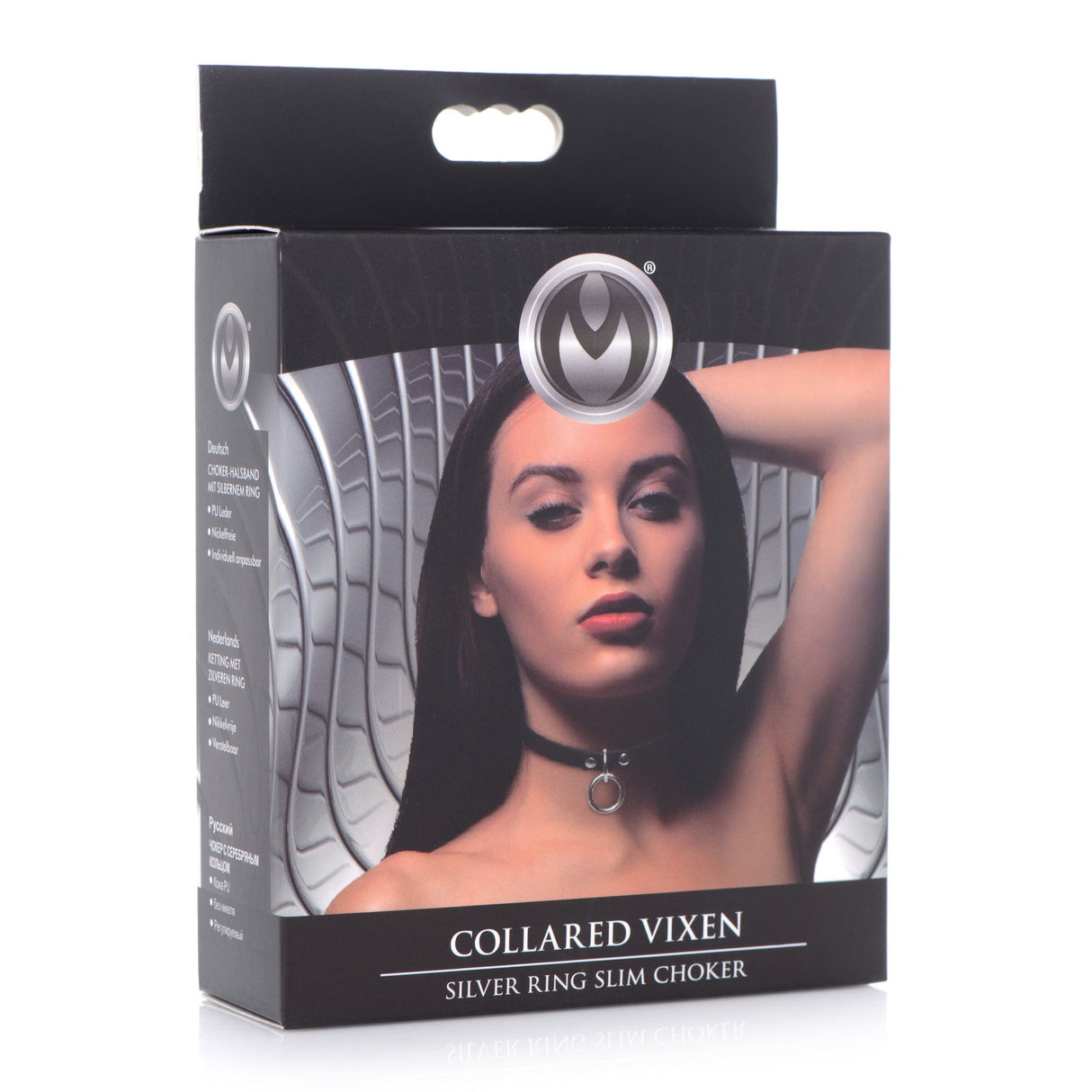 Collared Vixen Silver Ring Slim Choker