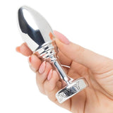 Doxy Ribbed Weighted Metal Butt Plug