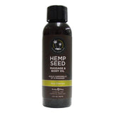 Earthly Body Hemp Seed Massage & Body Oil - 2oz