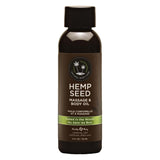 Earthly Body Hemp Seed Massage & Body Oil - 2oz