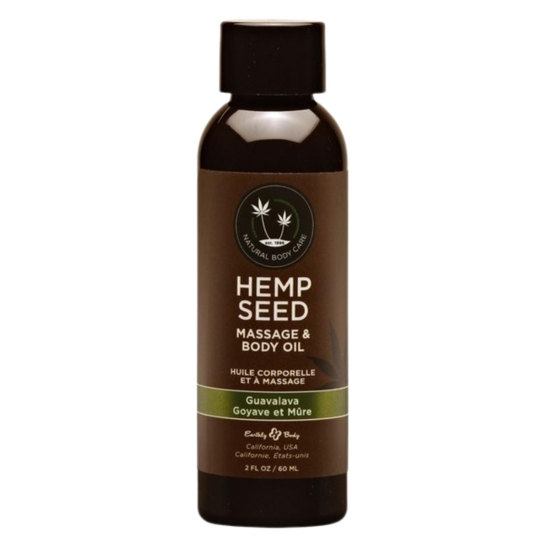 Earthly Body Hemp Seed Massage & Body Oil - 2oz