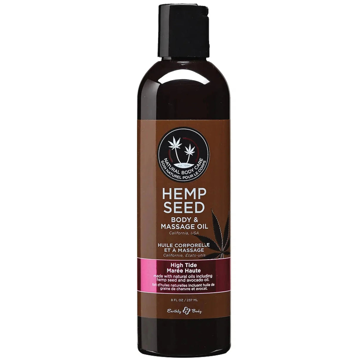 Earthly Body Hemp Seed Massage & Body Oil - 8oz