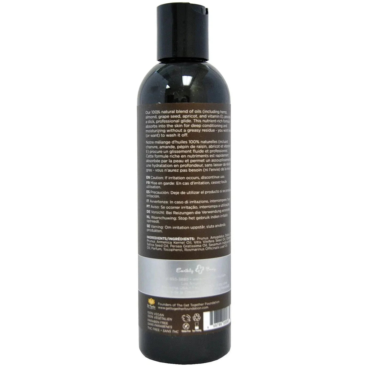 Earthly Body Hemp Seed Massage & Body Oil - 8oz