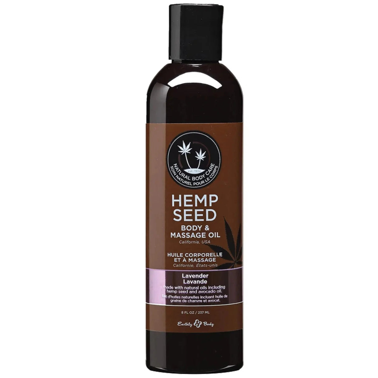 Earthly Body Hemp Seed Massage & Body Oil - 8oz