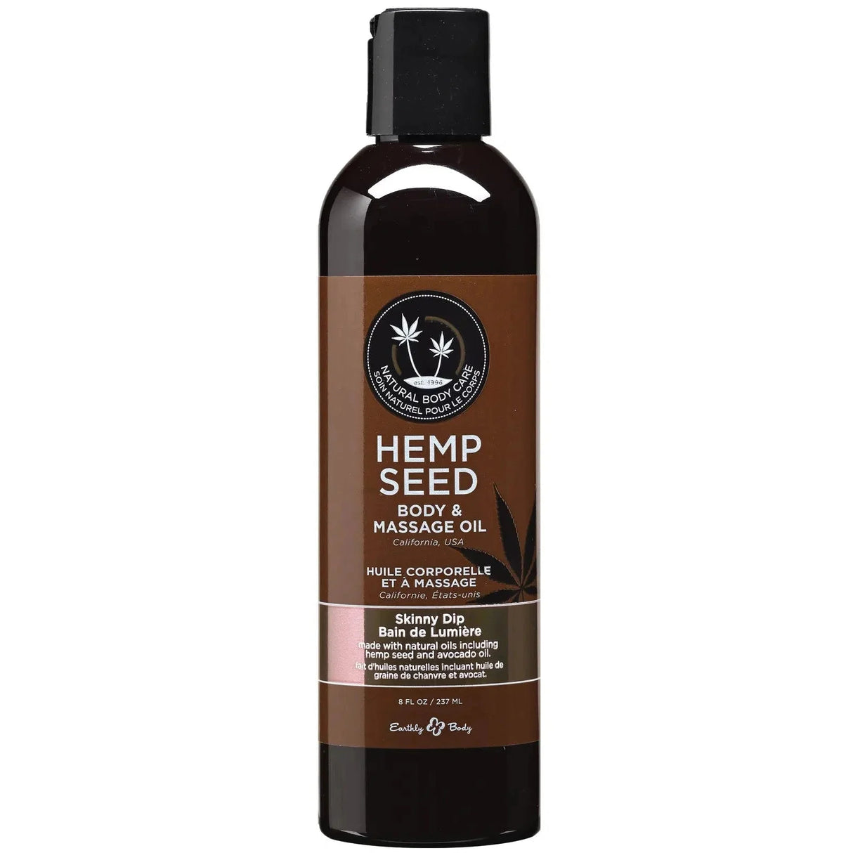 Earthly Body Hemp Seed Massage & Body Oil - 8oz