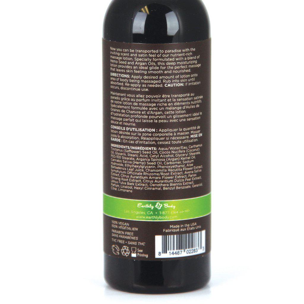 Earthly Body Hemp Seed Massage Lotion