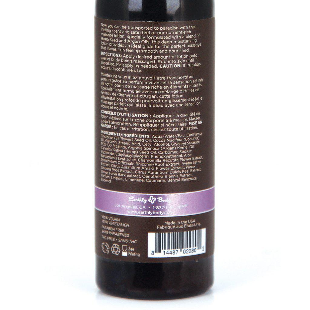 Earthly Body Hemp Seed Massage Lotion