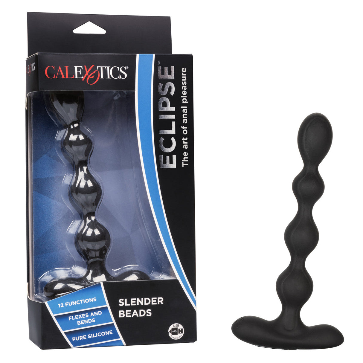 Eclipse Slender Vibrating Anal Beads