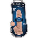 FleshStixxx Bendable Flexible Silicone Dildo with Balls