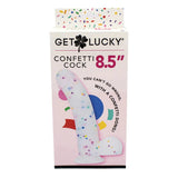 Get Lucky 8.5 Inch Real Skin Confetti Dildo