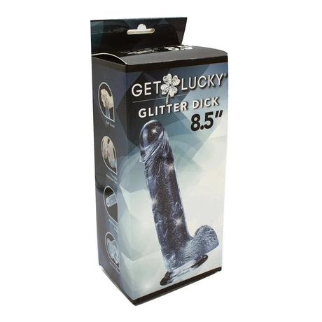 Get Lucky 8.5 Inch Real Skin Glitter Dildo