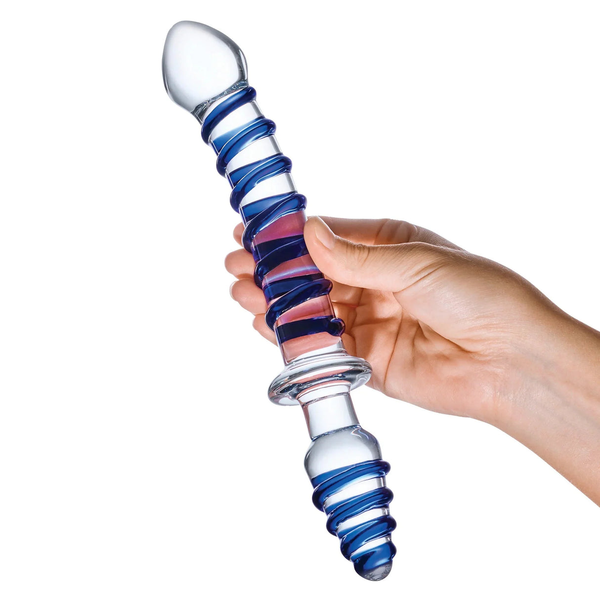 Glas 10" Mr. Swirly Double Dildo & Butt Plug