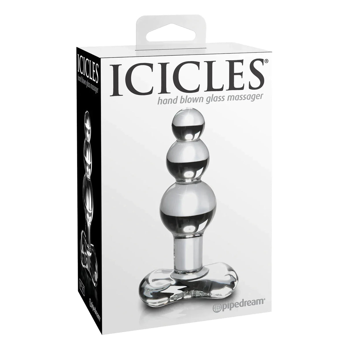 Icicles No. 47 Hand Blown Glass Butt Plug - Clear